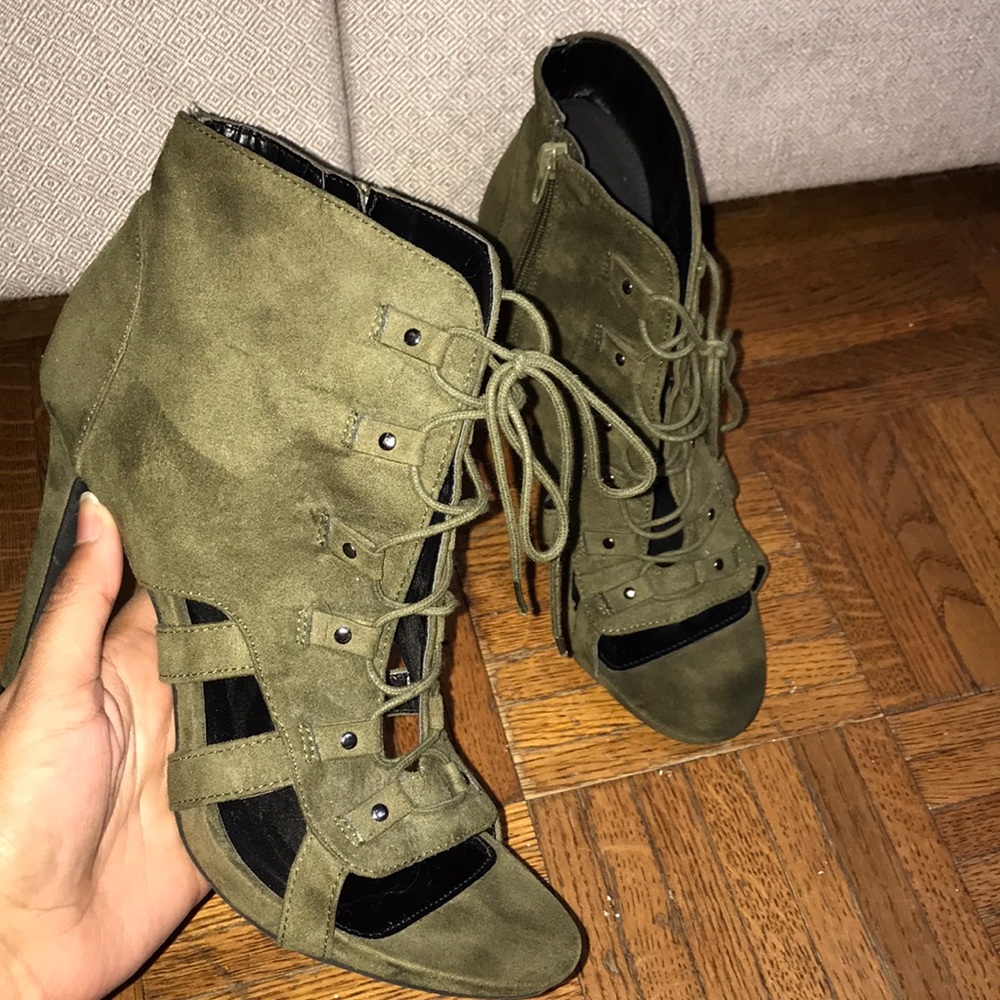 Laced up heels